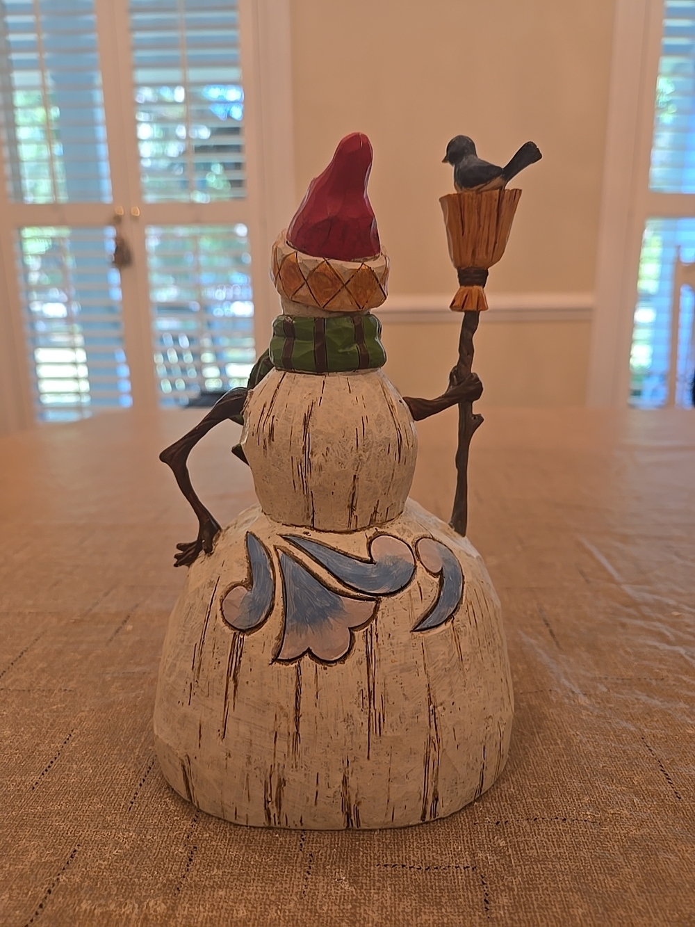 Jim Shore Folklore Collection "Snowman with Broom" Figurine ORIGINAL BOX - Picture 4 of 10